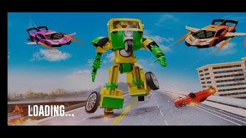 Flying Tuk Tuk Robot Transform: Hero Robot Games Game Play Video By Falcon Gamerz | 2020 Games
