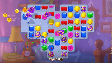 Homescapes - Level 3 gameplay match 3 logic puzzle design decor renovation mobile game walkthrough