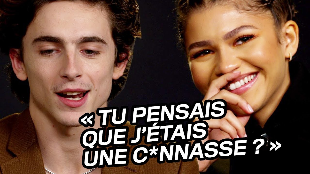 Zendaya et Timothe Chalamet  leur 1re rencontre