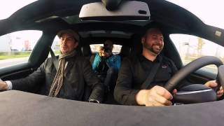 Tesla Model S P85D - Drag Launches &amp; Funny Reactions in Berlin