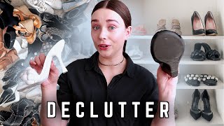 Huge Shoe Declutter My Entire Shoe Collection Wardrobe Declutter 2021