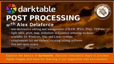 Darktable: downloading, installing and uninstalling darktable.