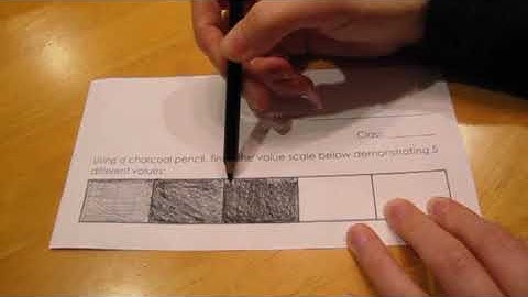 Charcoal Value Scale