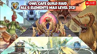 Owl Cafe Guild Raid Max Level 312 All 6 Elements 2nd Week March 2026  Toram Online