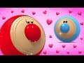 WonderBalls Valentine's Day Special | Fun Colors with SQUISHY | Cartoon Candy