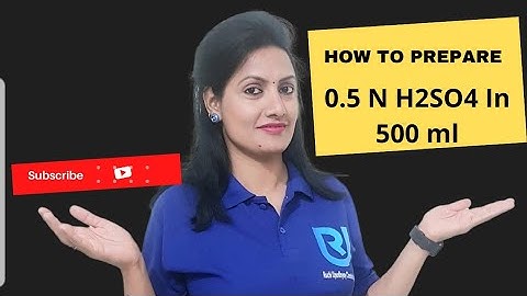 How To Prepare 0.5N H2SO4 in 500 ml