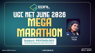 UGC NET JUNE 2026 MEGA MARATHON | PSYCHOLOGY Human development and intervention |