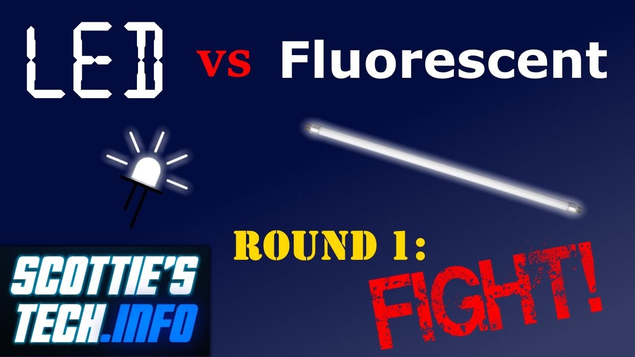 Fluorescent vs LED tubes Round 1 YouTube