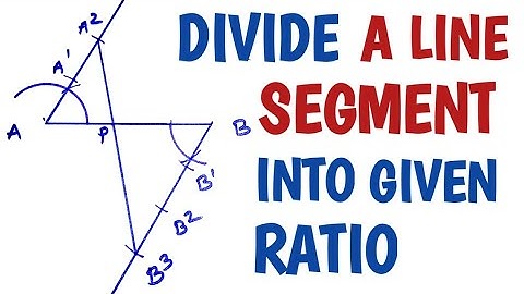 How to divide a line segment in a given ratio method... [SECOND METHOD]
