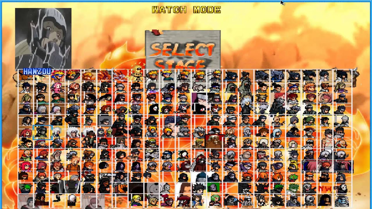 Naruto Shippuden:Ultimate Ninja Storm 3 M.U.G.E.N Character List Part 2