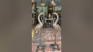 Cặp hạc 1m7 #đồcổ #phongthuy #đồcổcầnthơ #lưđồng #tượngđồng