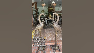 Cặp hạc 1m7 #đồcổ #phongthuy #đồcổcầnthơ #lưđồng #tượngđồng