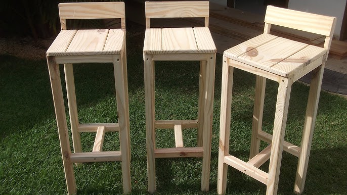 DIY Modern Counter Height Chairs — the Awesome Orange