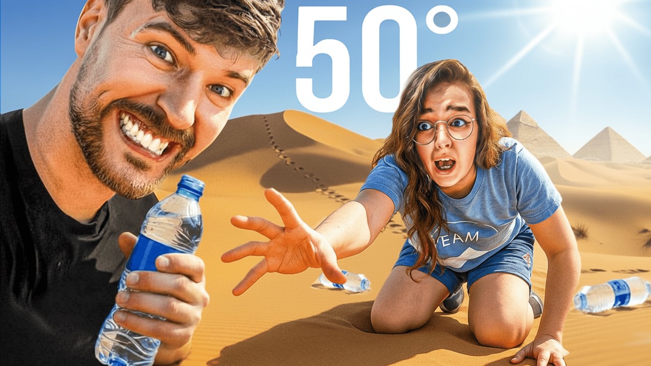 Cosa Succede 24 Ore Nel deserto Senza Acqua? con @MrBeast