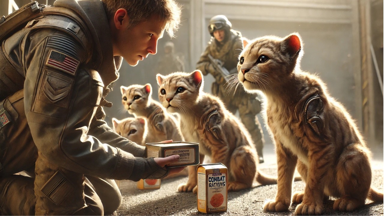 The Royal Cubs Refused All Food and Were Starving - Until Humans Shared Their Combat Rations | HFY