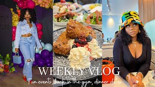 VLOG! FUN EVENTS + BACK IN THE GYM + DINNER DATES + MORE | CHEV B VLOGS