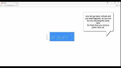 Laravel pretty urls (remove public from url) laravel 5