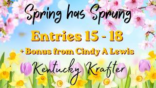 Spring Giveaway Entries 15-18