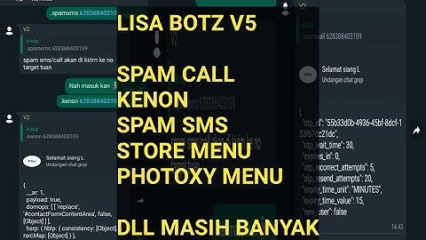 BOT WHATSAPP TERBARU 2023 || LISA BOTZ V5 || BUG MENU || STORE MENU || PHOTOXY MENU || EPHOTO MENU