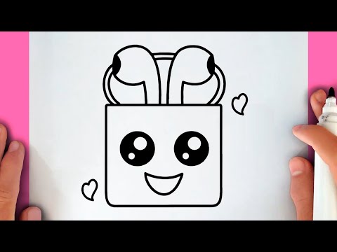 HOW TO DRAW A CUTE APPLE AIRPODS