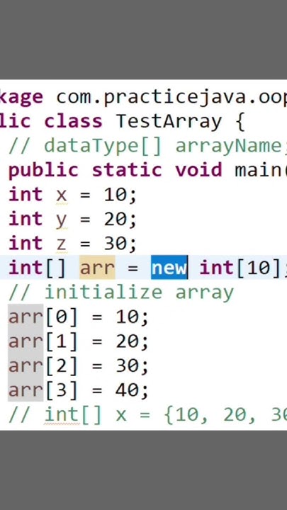 How to declare Arrays in Java | Java in Telugu - YouTube