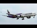 Qatar &quot;FCB Barcelona&quot; 777-300ER (B77W) landing in Montreal (YUL/CYUL)