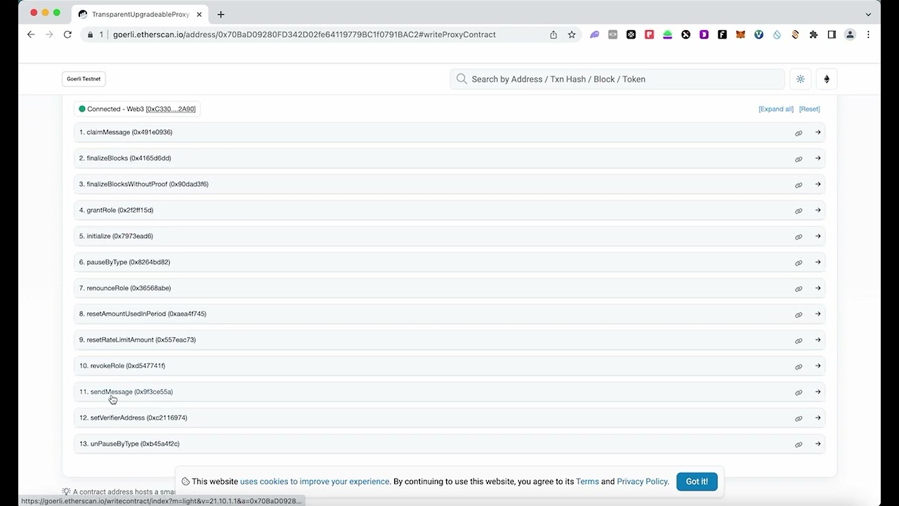 How to bridge goerli to linea testnet / Как забриджить герли в линея тестовую сеть
