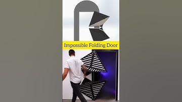 Impossible Folding Door!! | Mechanical Mechanism| #chairidesign #engineering #technology #mechanism