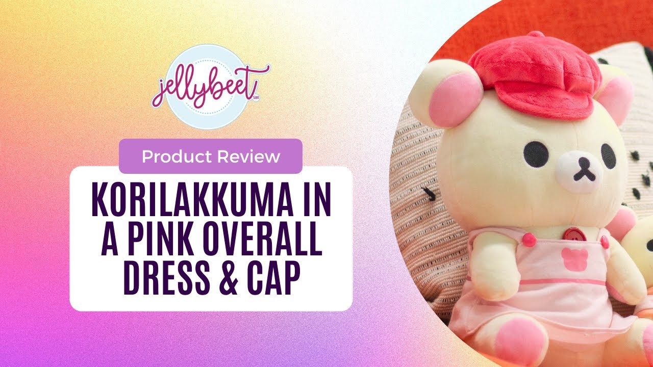 Jellybeet Product Review: Korilakkuma in a Pink Overall Dress and Cap