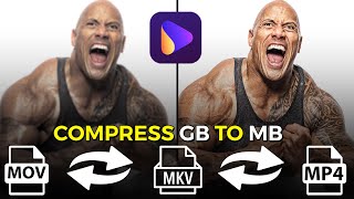 How To Convert Video Format mp4 to a mov/mkv & Compress Big Size Video File to Small Video File