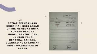 Tugas membuat video presentasi pengertian nota kontan, kuitansi dan surat jalan