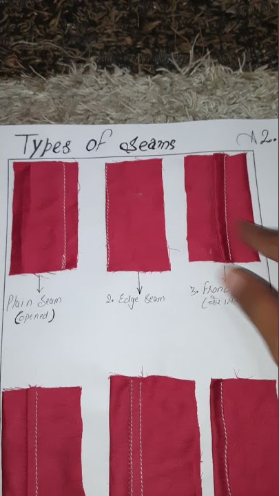 Types of Seams | silai k Prakar| watch full vedio link in description.|
