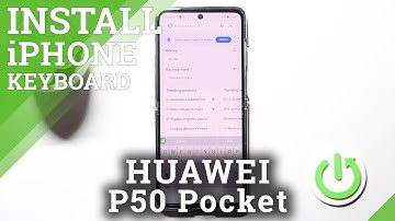How to Install iPhone Keyboard on HUAWEI P50 Pocket - Green Apple Keyboard App