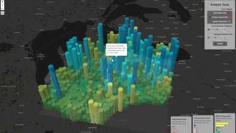 3D Spatial Analytic Data Exploration Web App