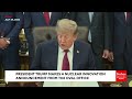 President Trump Announces New Nuclear Initiative In The Oval Office