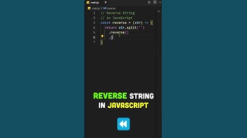 Reverse String in JavaScript! #javascript #programming #shorts