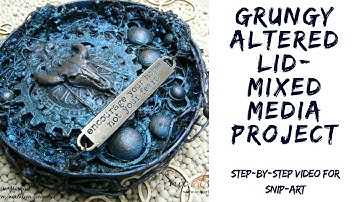 Altered lid- mixed media project