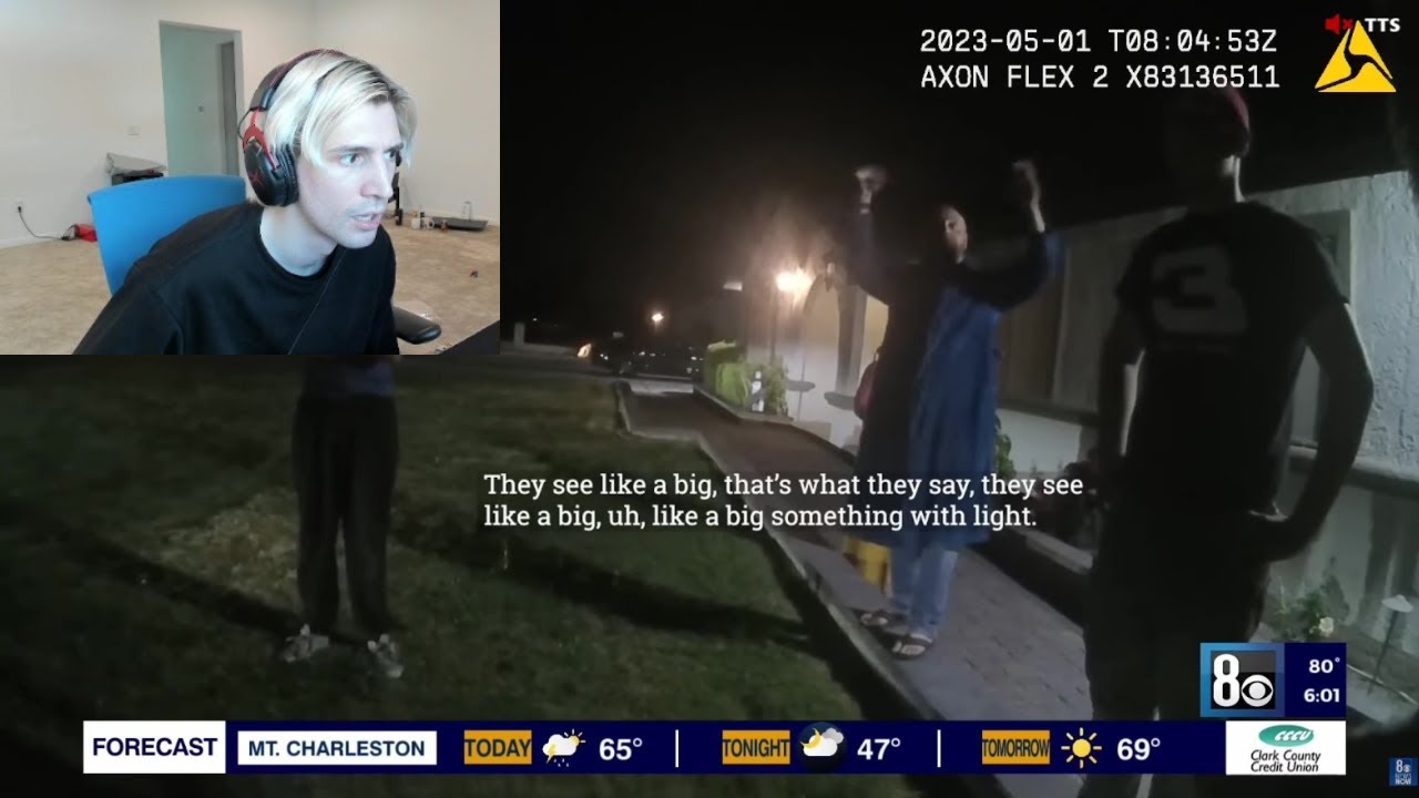 xQc reacts to Las Vegas family see aliens after multiple reports