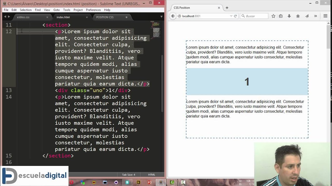 Curso de Position en CSS (2) - Relative - YouTube
