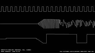 C64 "Ghosts'n Goblins" Oscilloscope View from Cooksey Mark 8 bit