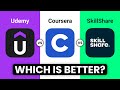 BEST Online Learning Platforms in 2025 | UDEMY Vs COURSERA Vs SKILLSHARE