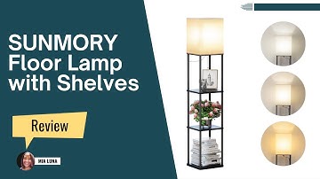 The Perfect Lamp for Small Spaces? SUNMORY Floor Lamp with Shelves Review