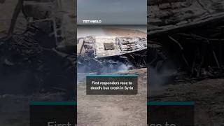 Civil defence at scene after highway crash kills 35 in Syria Civil defence at scene after highway crash kills 35 in Syria