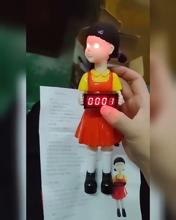 Squid Game Doll Alarm Clock😁#gadgets #tiktok #shorts