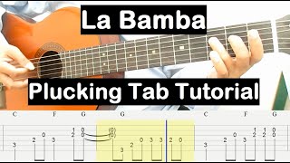 La Bamba Guitar Lesson Plucking Tab Tutorial Guitar Lessons for Beginners