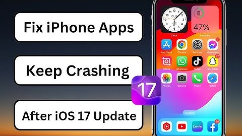 iPhone Apps Keep Crashing 2023 || How to Fix iPhone Apps Keep Crashing after iOS 17 Update ||
