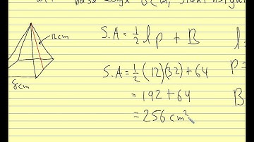 Geometry 2014 11.3 Surface Area of Pyramids and Cones