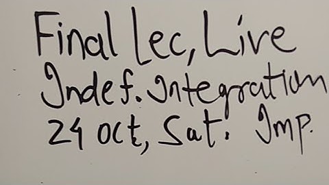 13 Live Indefinite Integration Class 12 iit jee nda nimcet