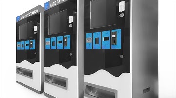 Parking system with autopay station