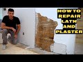 Lath and plaster repair